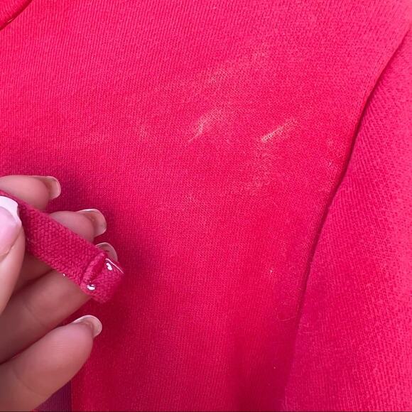 The North Face pink with purple half dome Logo sweatshirt hoodie - Picture 5 of 5